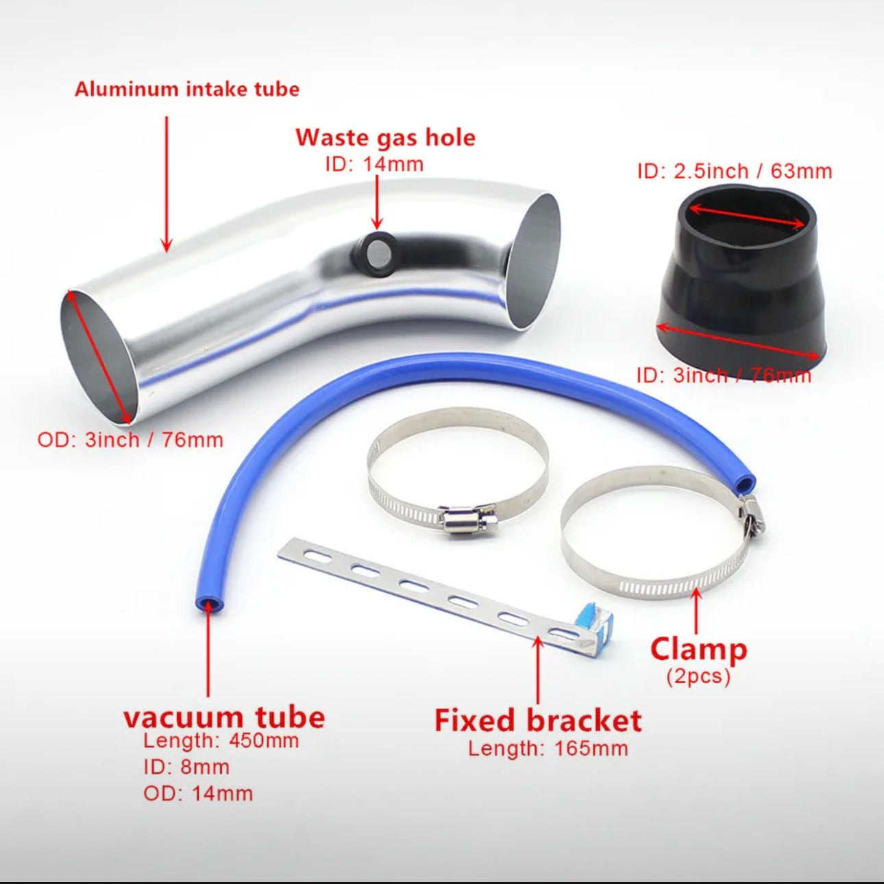 Universal Car Cold Air Intake System